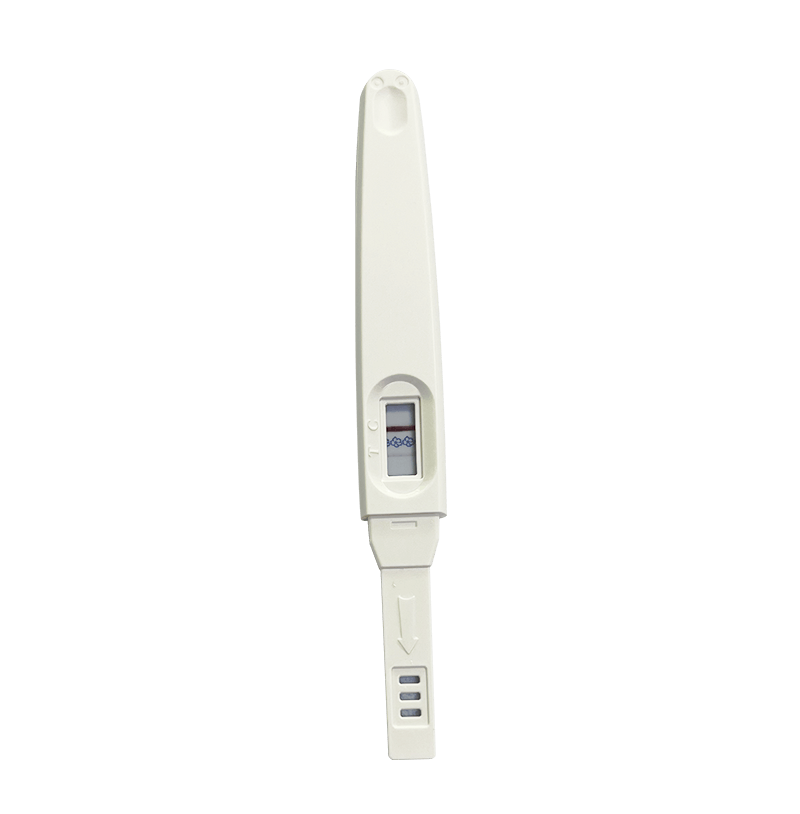 Pregnancy test stick is to detect the presence of hCG, which is produced by the placenta after a fertilized egg implants in the uterus. The level of hCG doubles every 48 hours after conception